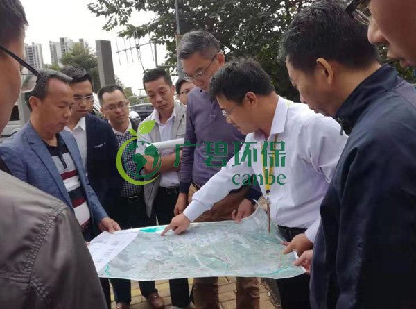 大良街道、順控環(huán)保水務(wù)等領(lǐng)導(dǎo)到金陡涌黑臭水體治理現(xiàn)場視察工作(圖1)