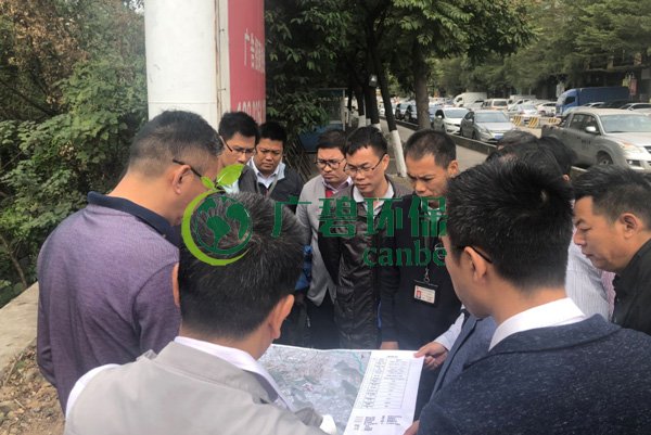 大良街道、順控環(huán)保水務(wù)等領(lǐng)導(dǎo)到金陡涌黑臭水體治理現(xiàn)場視察工作(圖4)